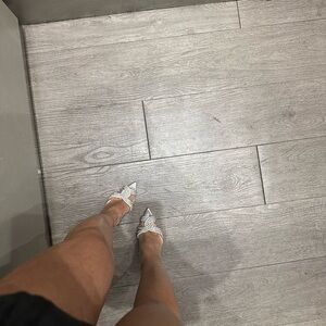 Arezzo Silver Embellished Women's Heels